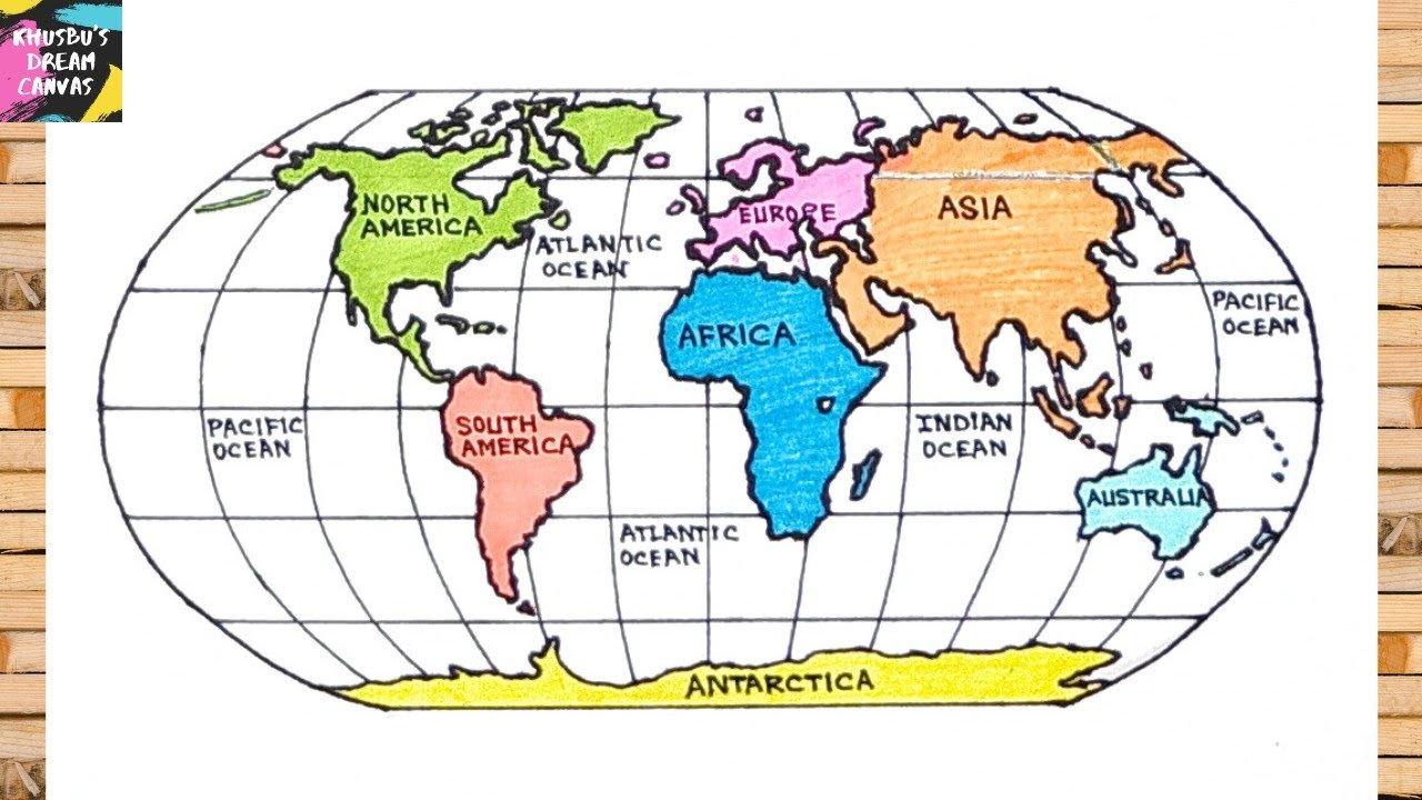 How to Draw World Map Easily | Step-by-Step for UPSC & Beginners