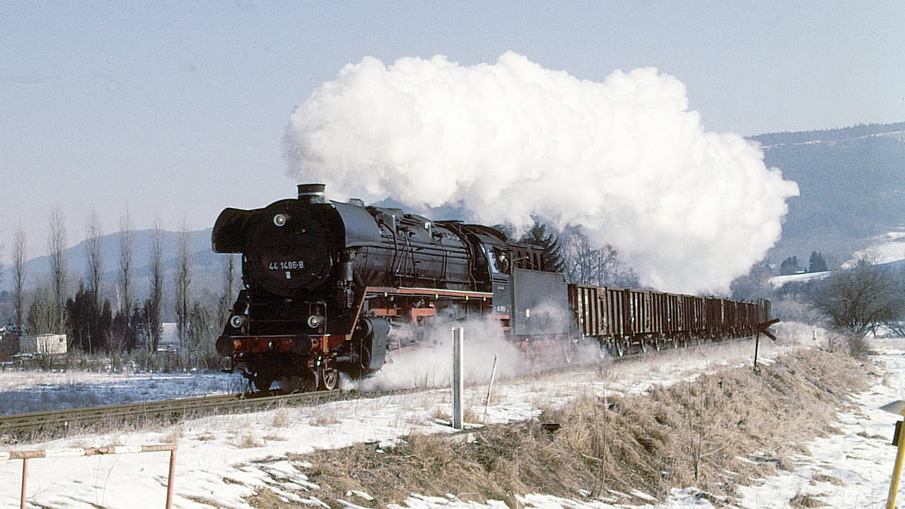 Zweimal an einem Tag &uuml;ber den Rennsteig 44 1486-8  Winterplandampf Th&uuml;ringen 2003