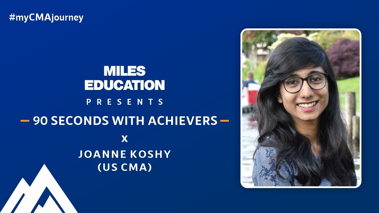 Day 94| 365 days, 365 success stories (2021)|Joanne Koshy (US CMA)