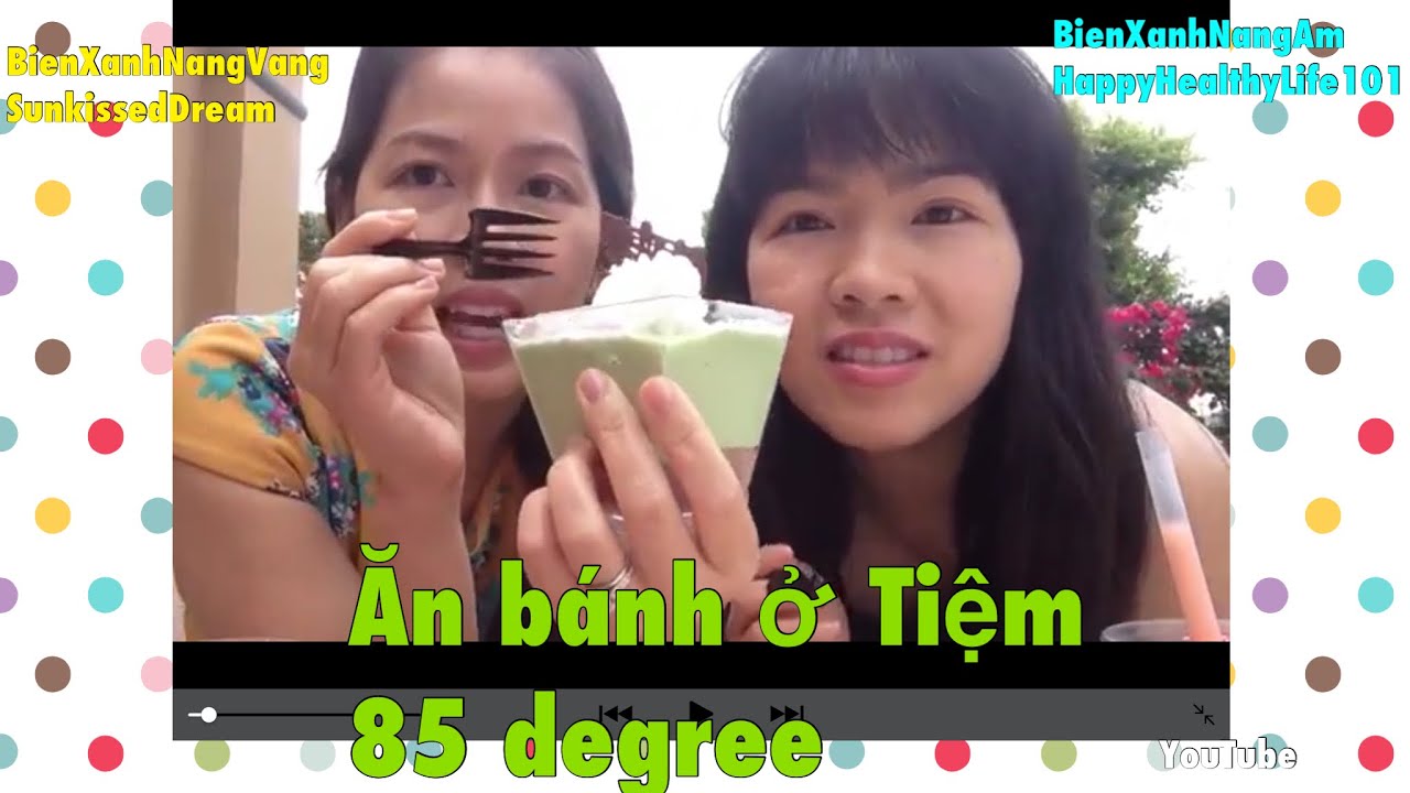 Ăn bánh ở Tiệm 85 degree -85 Degree Cake Review- ăn vặt Mỹ I CUỘC SỐNG MỸ #156 I BIENXANHNANGAM
