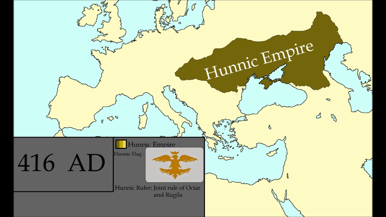 The Rise and Fall of the Hunnic Empire: Every Year