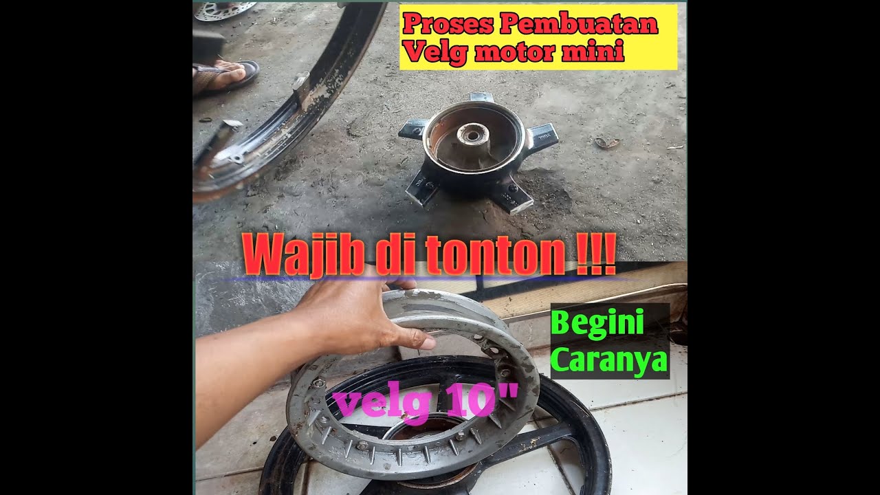 proses custom velg ring 18 inc jadi 10 inc