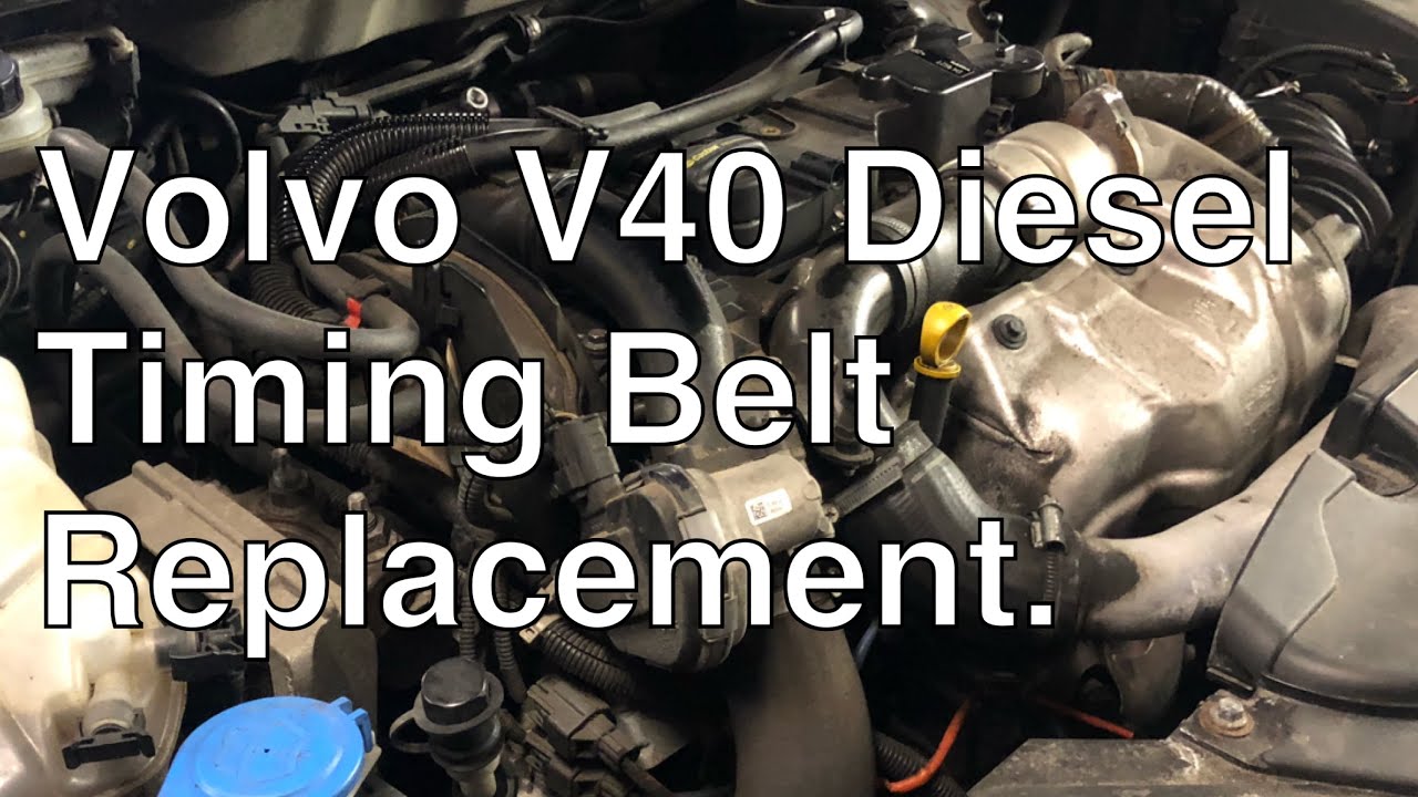 Volvo V40 diesel Timing Belt replacement. How to change your Volvo Cambelt.