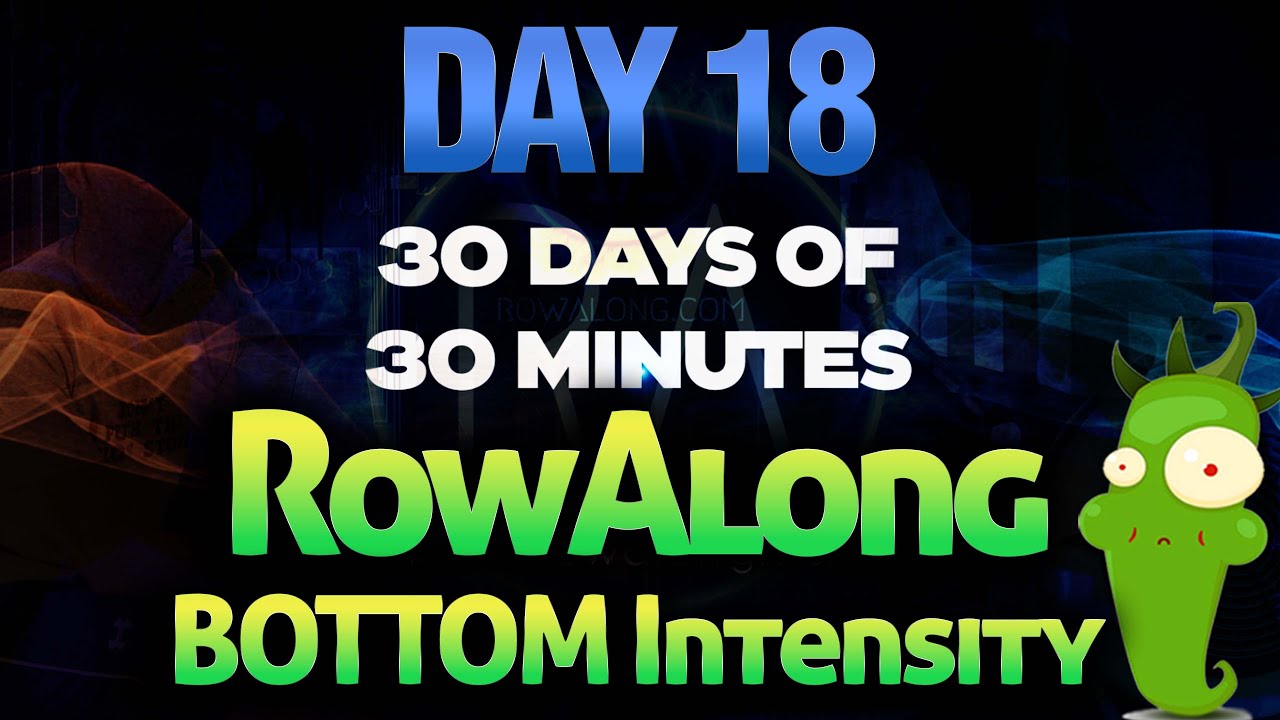 30 Days of 30 Minute Rows - Day 18 - Indoor Rowing Machine Workout - 18spm wtih Power Strokes