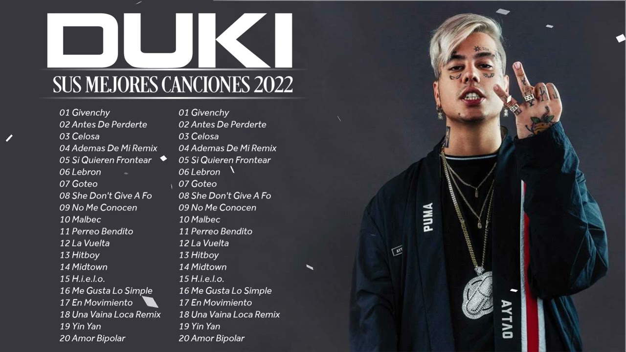 Duki Sus Mejores Canciones 2022 || Duki Mix 2022 - Duki Grandes Exitos 2022