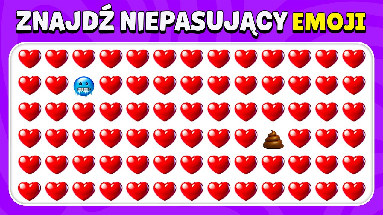 Znajdź Niepasujące Emoji - Edycja Emoji 👀 | Tylko 1% trafia wszystko! 🧠🔥 | Quiz Królik