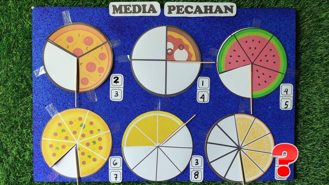 MEDIA PECAHAN‼️Cara Membuat Media Pembelajaran Materi Pecahan || Materi Pecahan SD || Konsep Pecahan