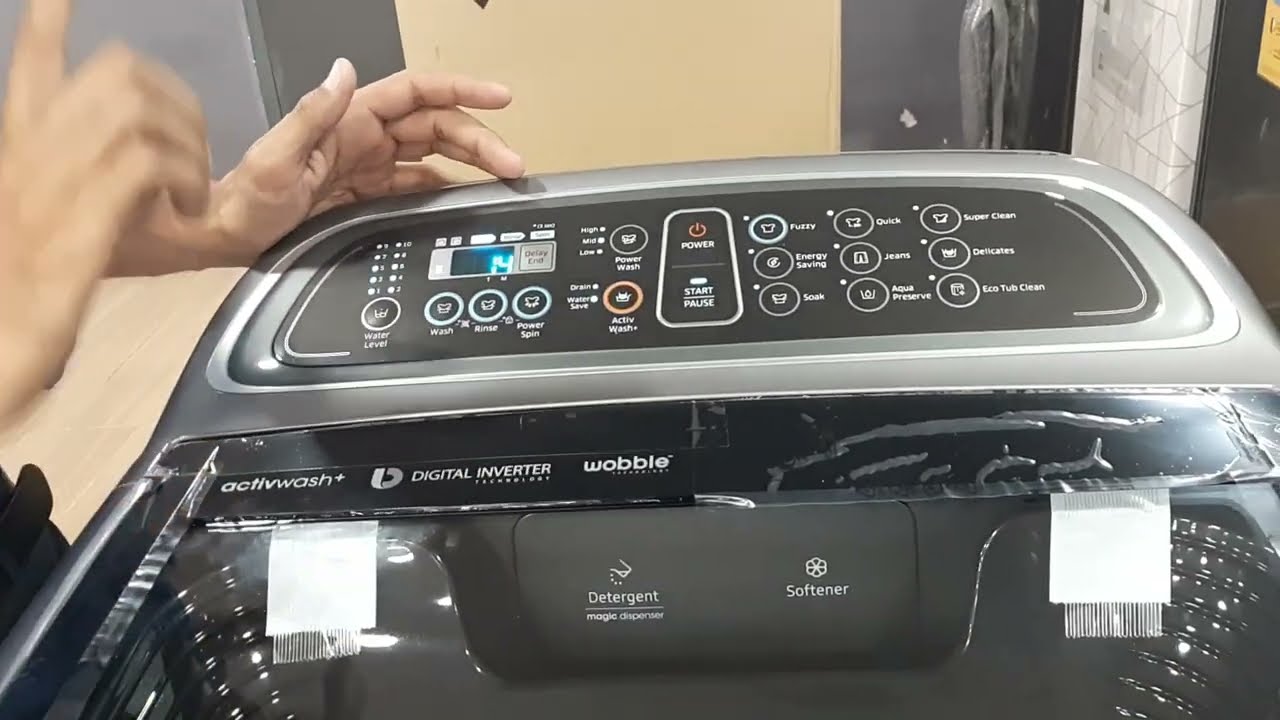 Samsung Unboxing and Demo 11kg Top Loading Washing Machine
