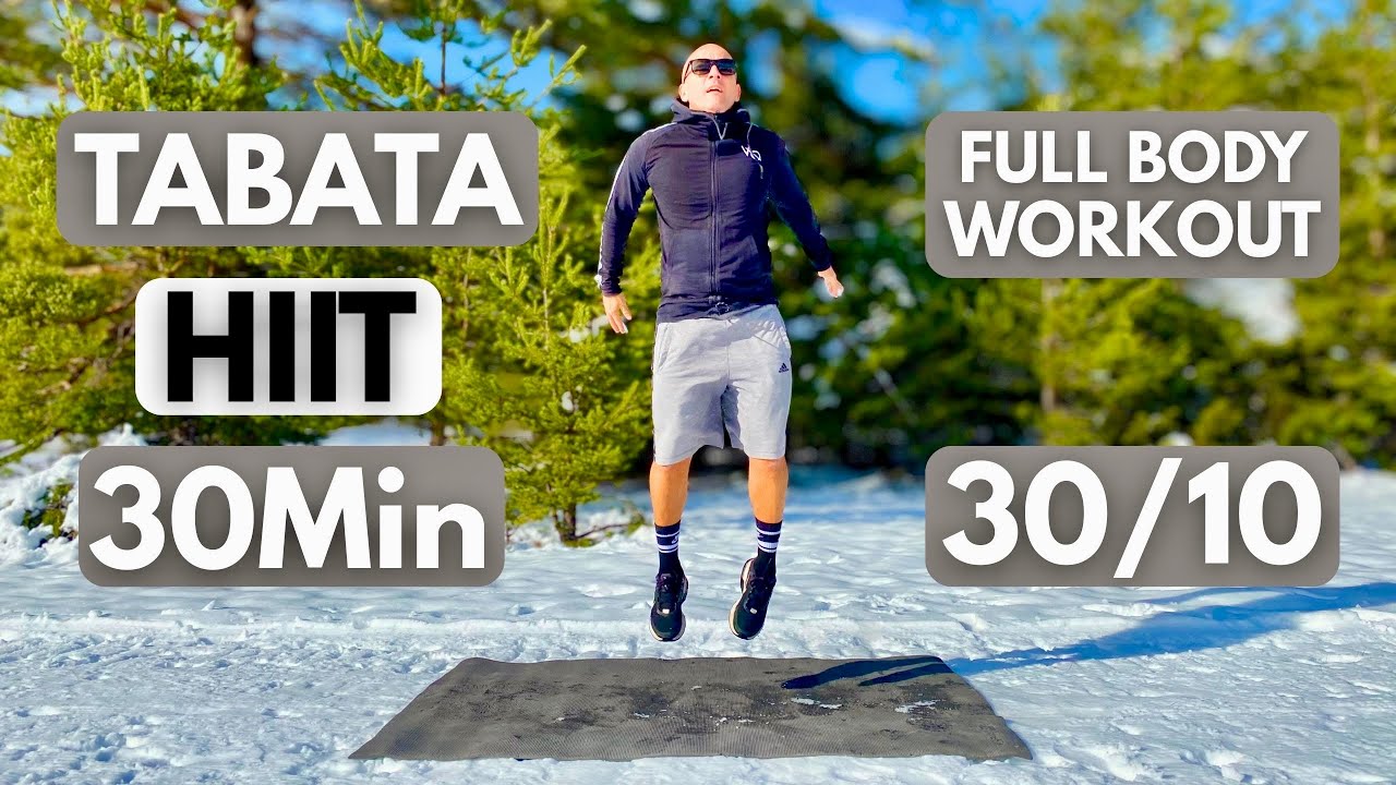 TABATA HIIT 30MIN / No equipment / Full body workout / Tabata 30/10