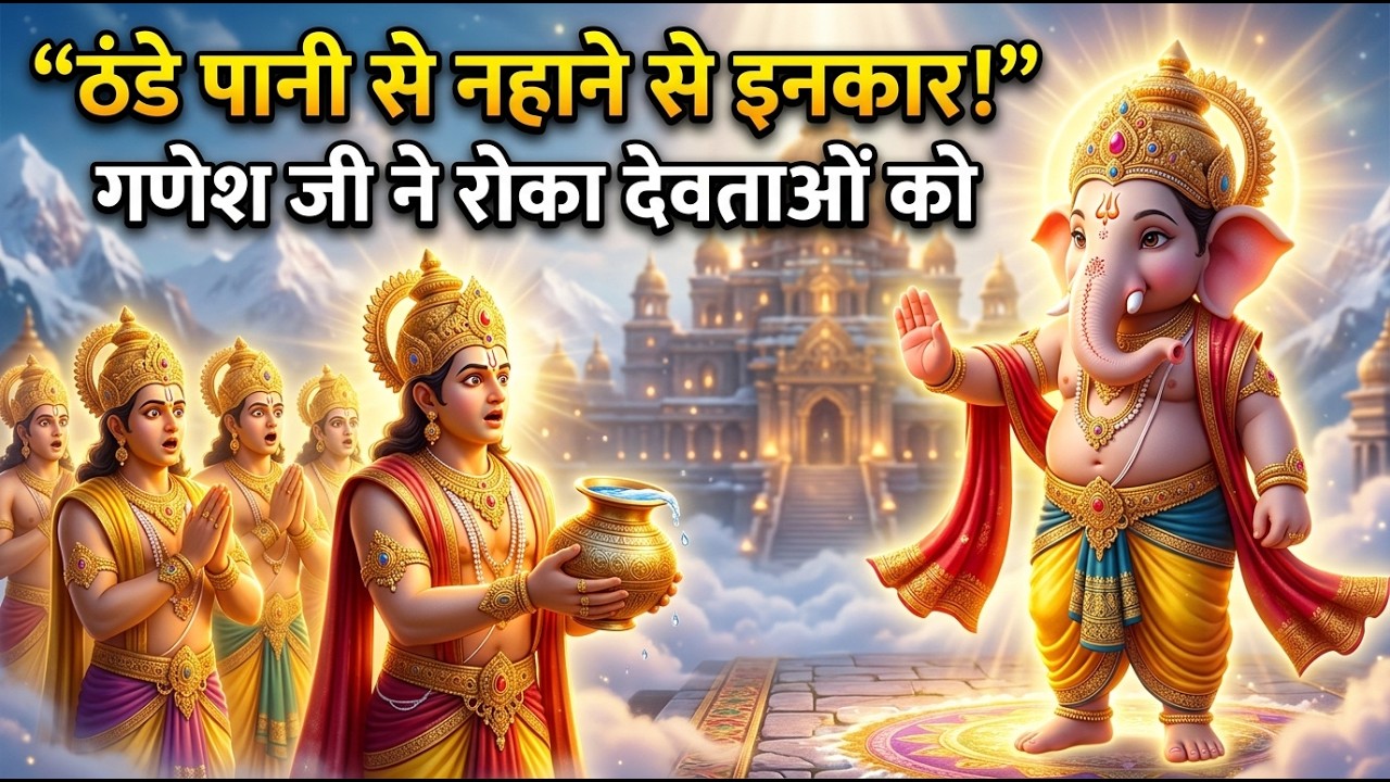 Why Did Lord Ganesha Refuse to Bathe with Cold Water? | Hindu Mythology Stories | AFU Divine