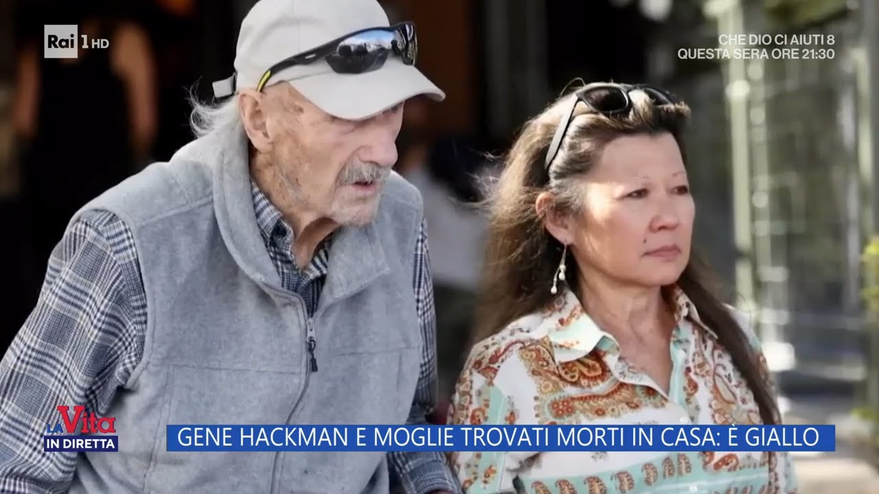 Gene Hackman e moglie trovati morti in casa: è giallo - La Vita in diretta 27/02/2025