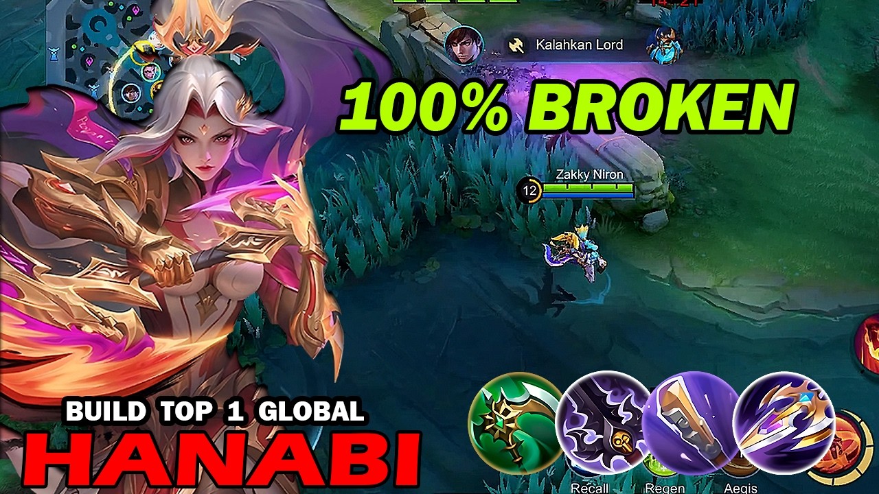 TOP 1 HANABI DAMAGE IS SO INSANE!! HANABI BEST BUILD 2026 - MLBB