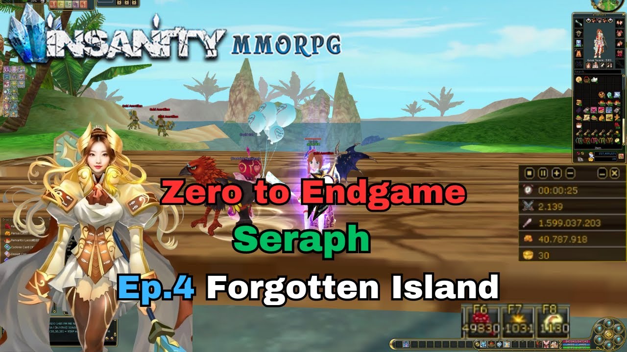Insanity FlyFF - Zero to End Game Ep.4 - Forgotten Island Farming!
