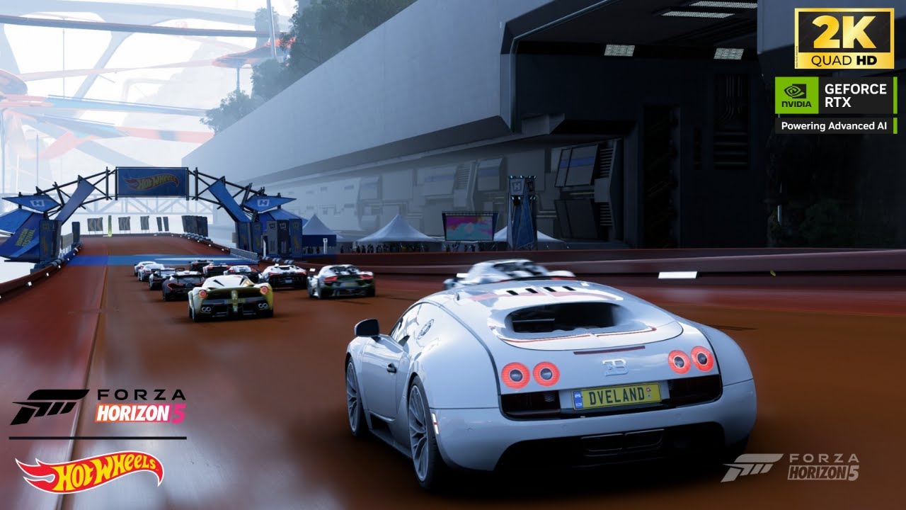 Forza Horizon 5 Bugatti Veyron ile Hot Wheels Park Hiper Araba Yarışına Katılıyoruz! Ray Tracing On