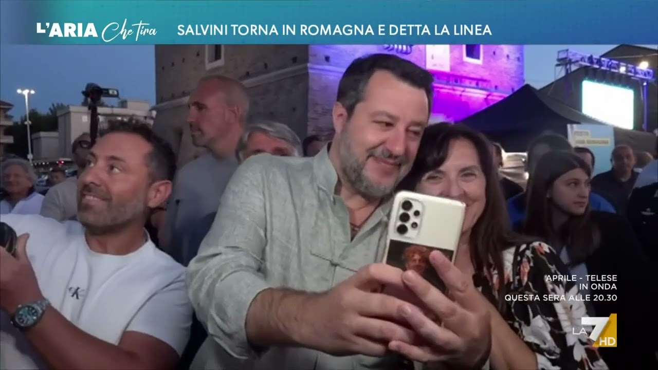 Salvini torna in Romagna e detta la linea