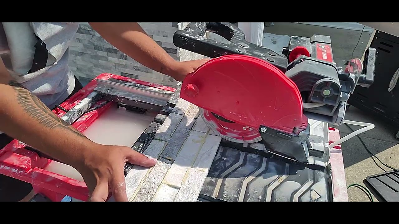 Rubi DT-7" MAX 7 inch tile saw! Wet saw review. time-lapse tool video. 