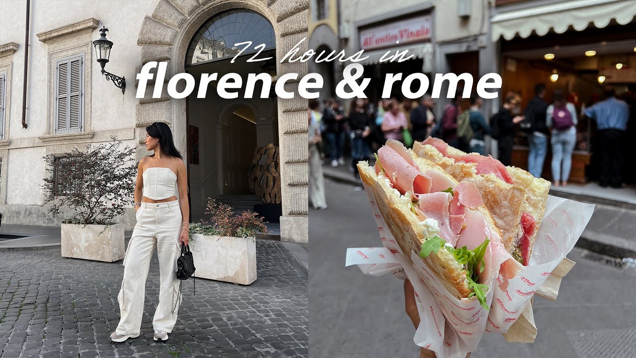 3 days in Florence + Rome Travel Vlog! What To Do & Where To Eat 🍝🍷