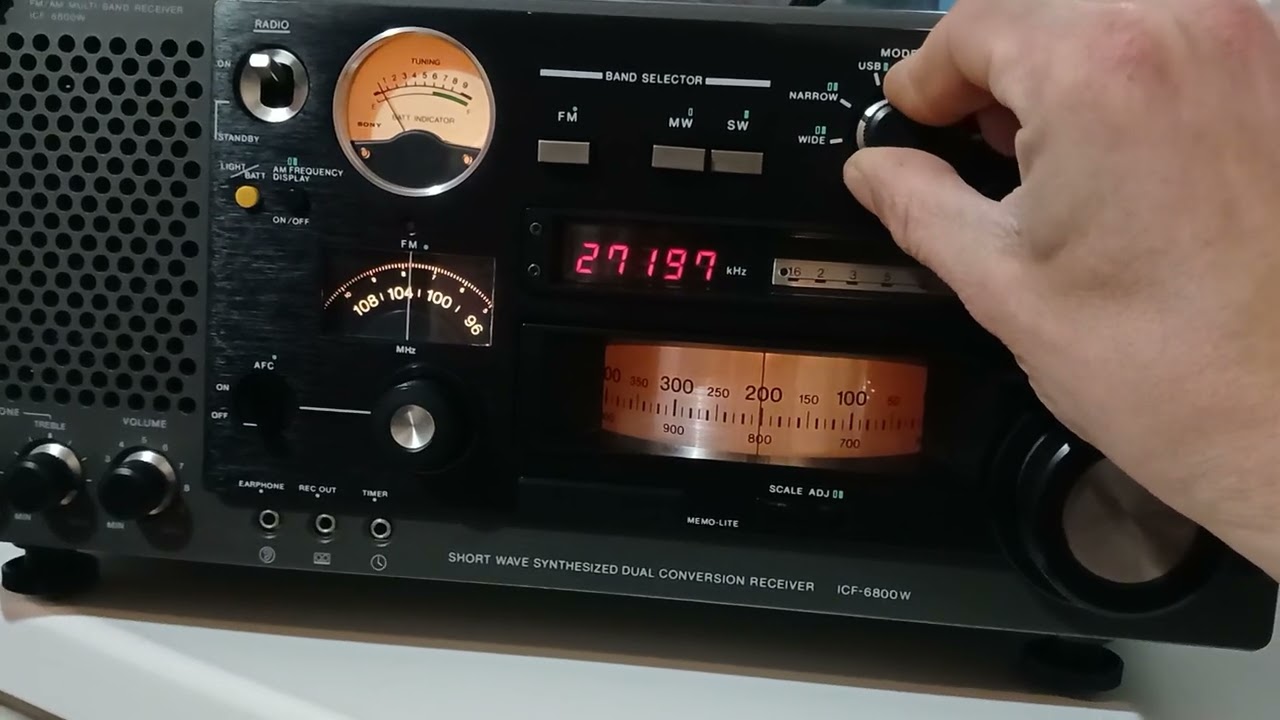 Sony icf 6800w,  27mhz, 27 мгц
