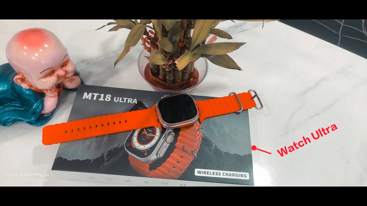 💥MT18 ultra smartwatch with Apple logo unboxing, Review💥#smartgadgets#mobile