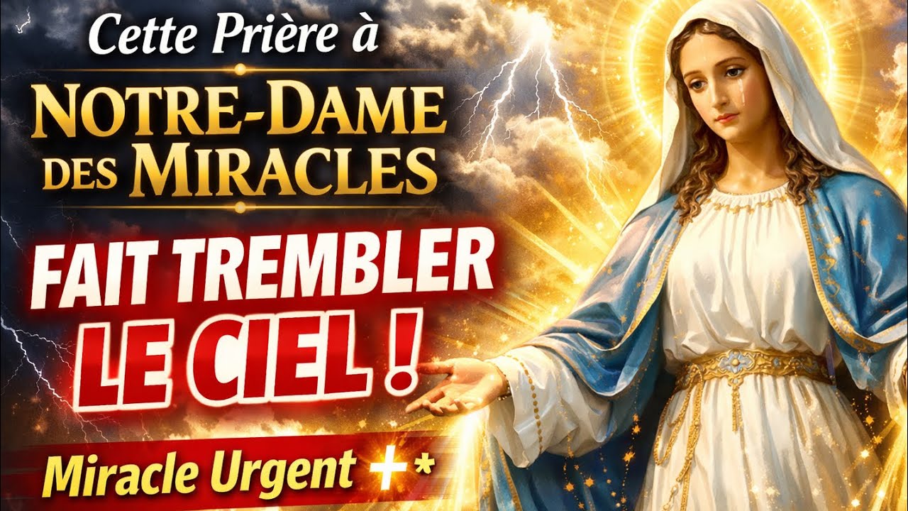 Cette Prière à Notre-Dame des Miracles Déclenche un Miracle Urgent