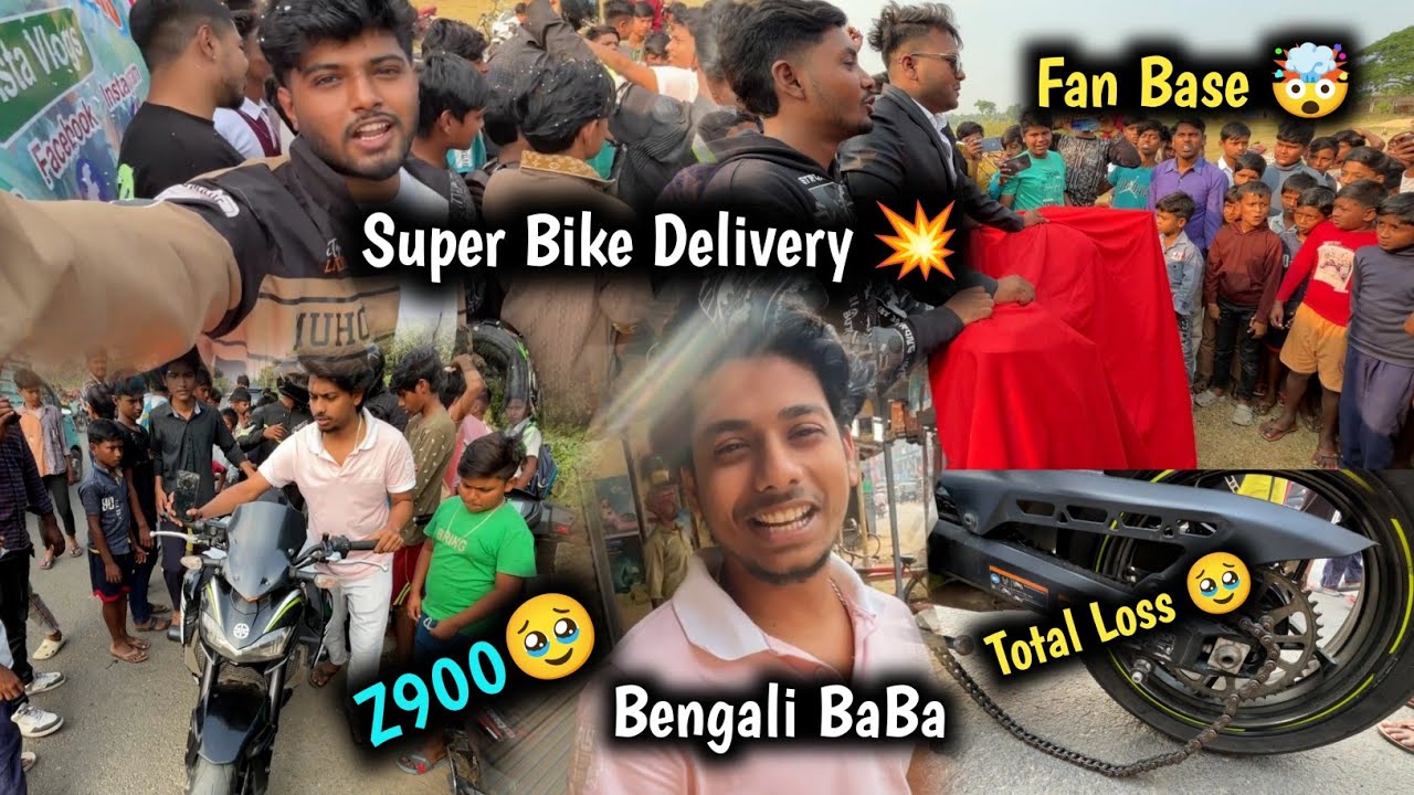 NEW Super Bike Delevery 💥 Crazy Fan Meet-up @V4sakil21 
