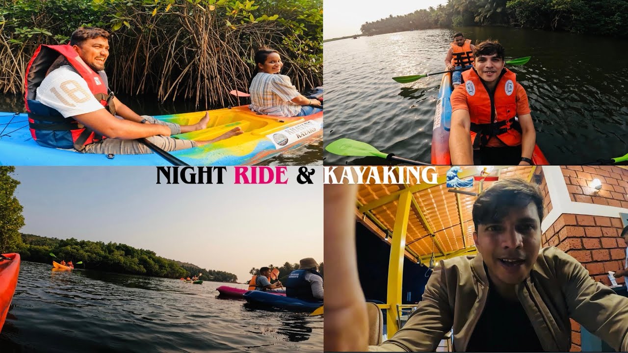 Night Ride and kayaking 🚣🌊 #travel #explore #vlog #fypシ #youtube #youtube #automobile #konkan 