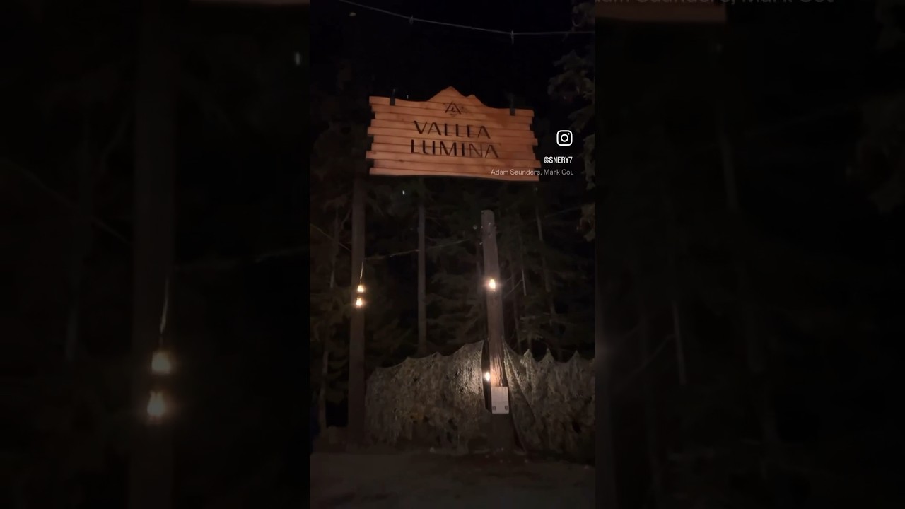 Vallea Lumina in Whistler, BC! Must see night walk! Check out my personal insta @snery7
