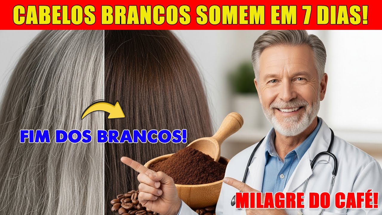 Como tratar cabelos brancos prematuros com café – Ajuda a deixar  forte e saudável em 7 dias!