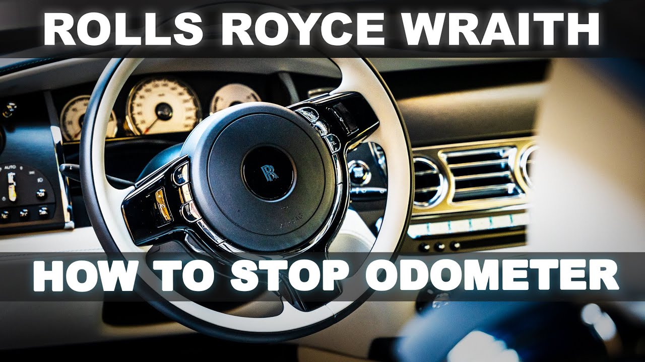 How To Change Mileage On Car  ROLLS ROYCE WRAITH | Odometer Stopper