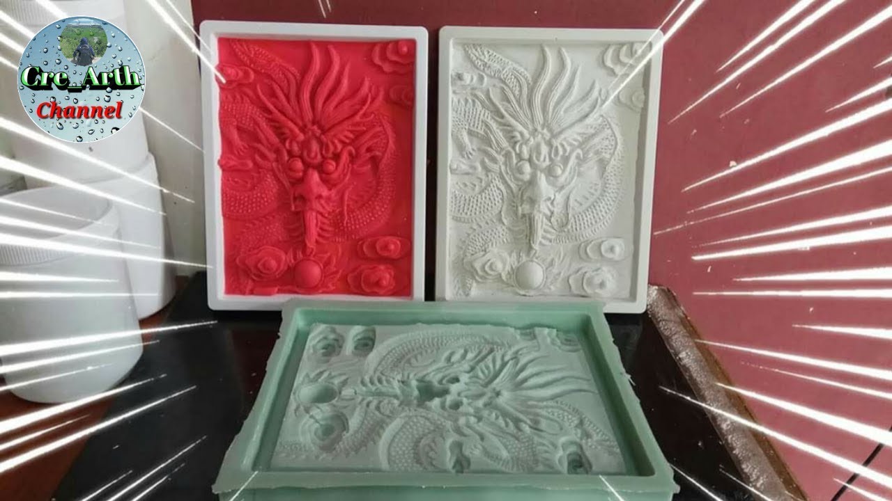 Dragon in frame - Silicone mold making