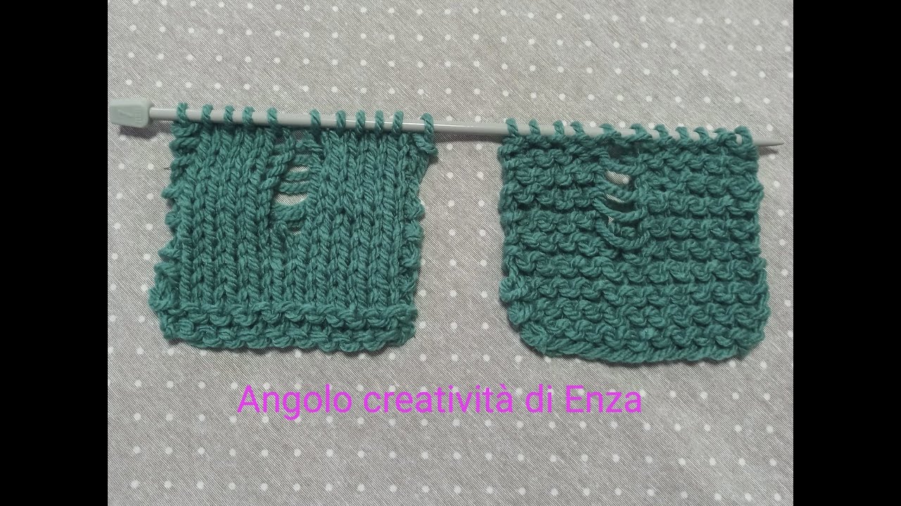 Come recuperare e correggere una maglia caduta dal ferro 🧶 Maglia ai ferri