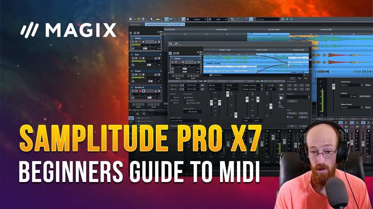 MMTV: MAGIX SAMPLITUDE PRO X7 - Beginners Guide to Midi | Eric Burgess