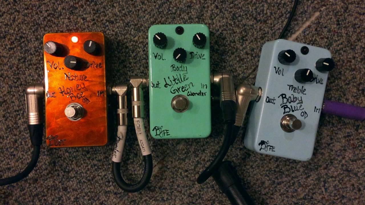 BJFE HBOD(honey bee overdrive) vs LGW(little green wonder) vs BBOD(baby blue overdrive) comp 1