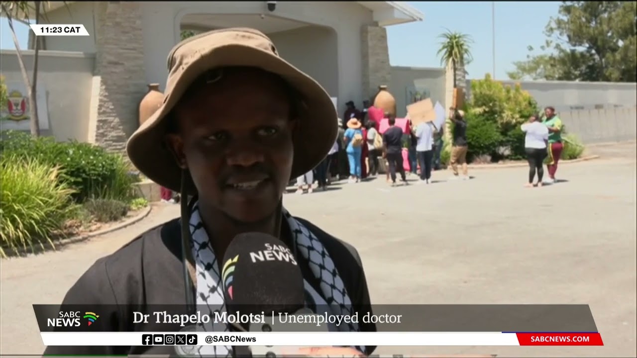 E Cape's unemployed doctors take plight to Premier's office