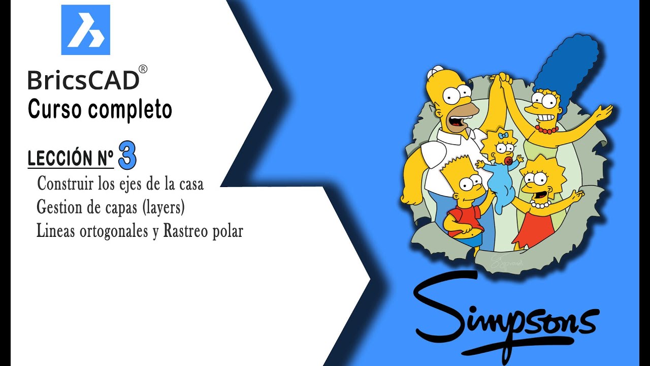 BricsCAD, curso completo: Lección 3 (añadir ejes del proyecto)