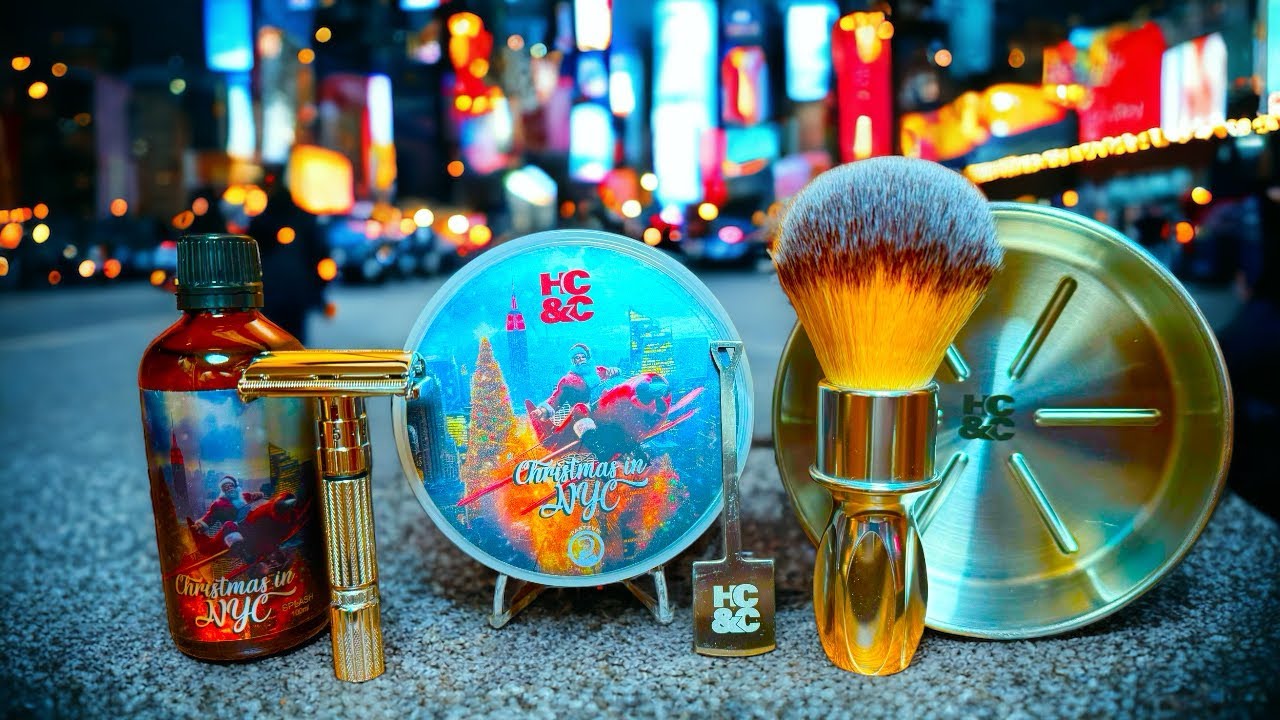 Christmas in NYC by Hendricks Classics & Pasteurs Pharmacy collaboration 🪒 Gillette Fatboy