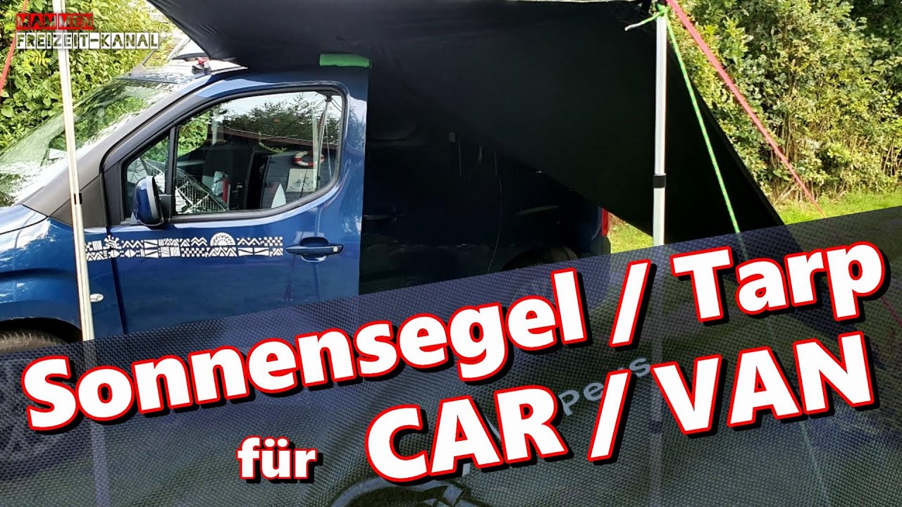 Qeedo Motor Tarp - Sonnensegel für PKW, Van oder Camper  mein Eindruck #minicamper #minicampervan