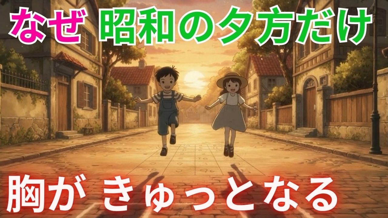 昭和の夕方 なぜあの時間だけがこんなにも心に残るのか？あなたはいま 何を失って 何を思い出していますか？【昭和ノスタルジー】【夕暮れの記憶】【懐かしい風景】