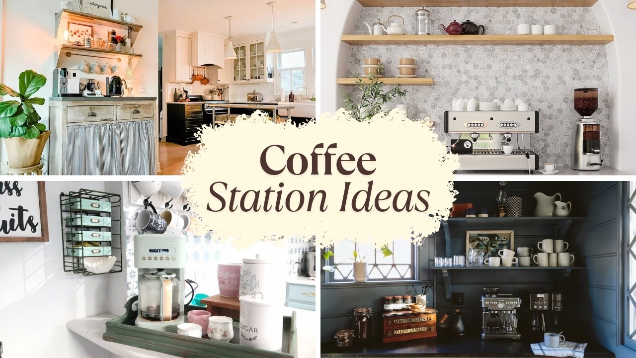 New! 2025 Coffee Station Ideas for Home with Decorations | Coffee Bar Ideas for Small Space