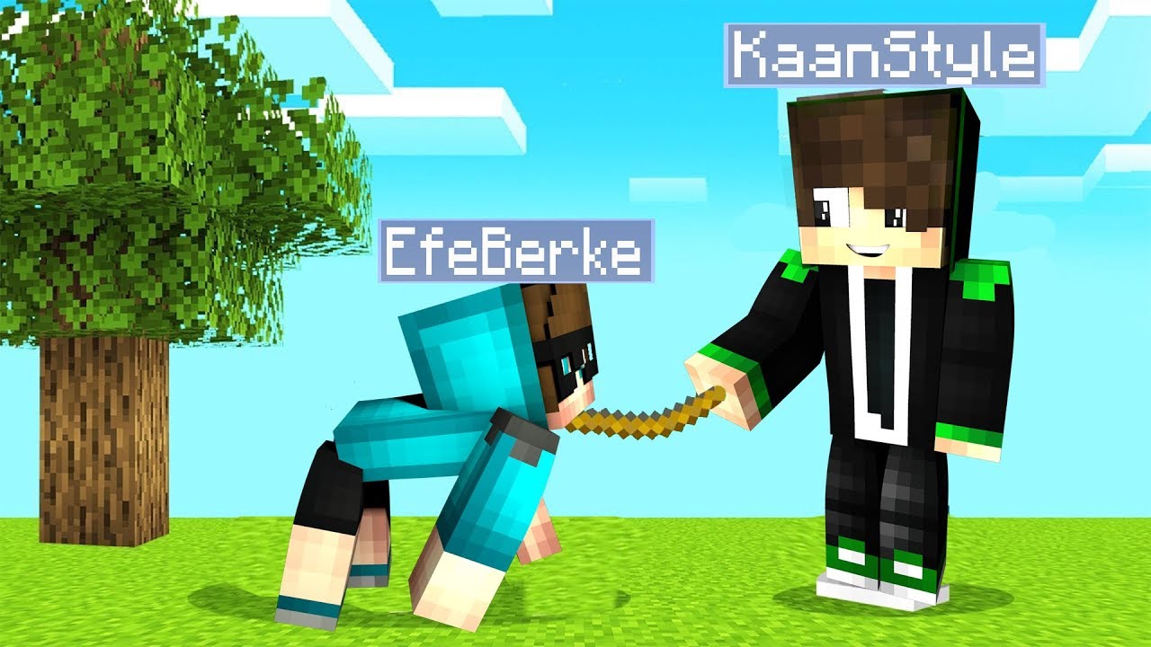 KARDEŞİM EFEYİ KÖPEĞE DÖNÜŞTÜRDÜM! - MİNECRAFT