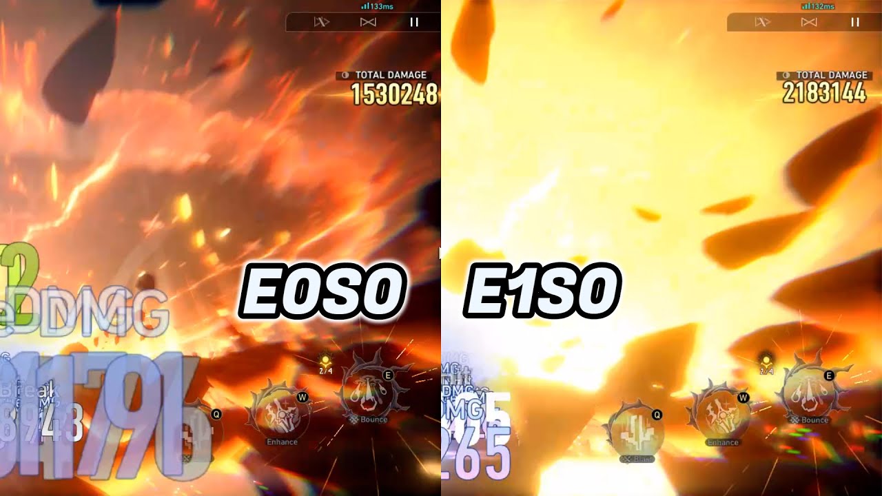 E0S0 vs E1S0 Cerydra | Cerydra Eidolon Comparison | MoC 12 | Honkai Star Rail 3.5