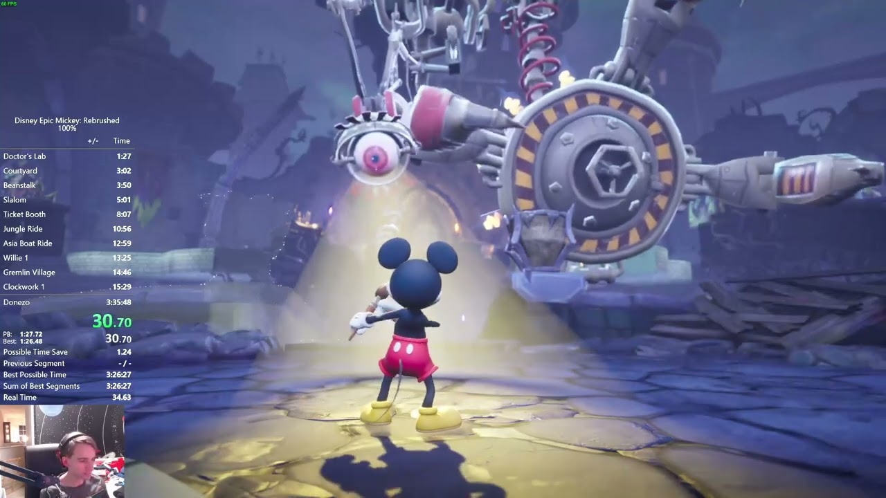 [WR] Epic Mickey Rebrushed 100% Speedrun in 3:32:31
