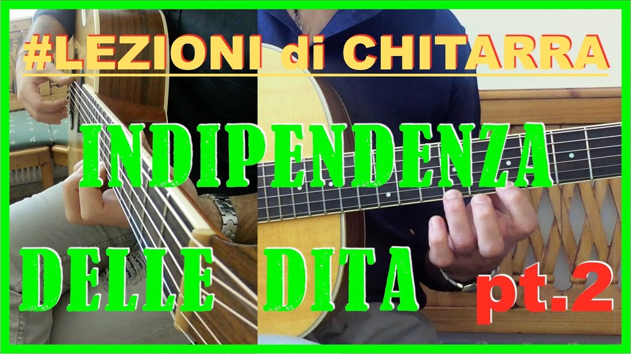 LEZIONI di CHITARRA: Indipendenza dita mano sinistra pt.2