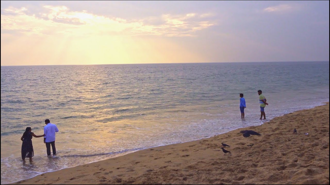 Poovar beach (Golden Sand beach) & Neyyar river estuary in 4K | Poovar backwaters | Kerala tourism