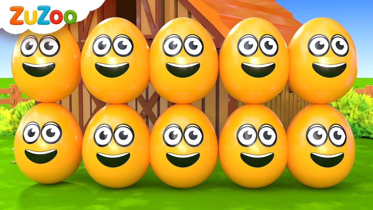 Learning Colors and Numbers Songs | Colorful Eggs + More | ZuZoo Nursery Rhymes & Kids Songs