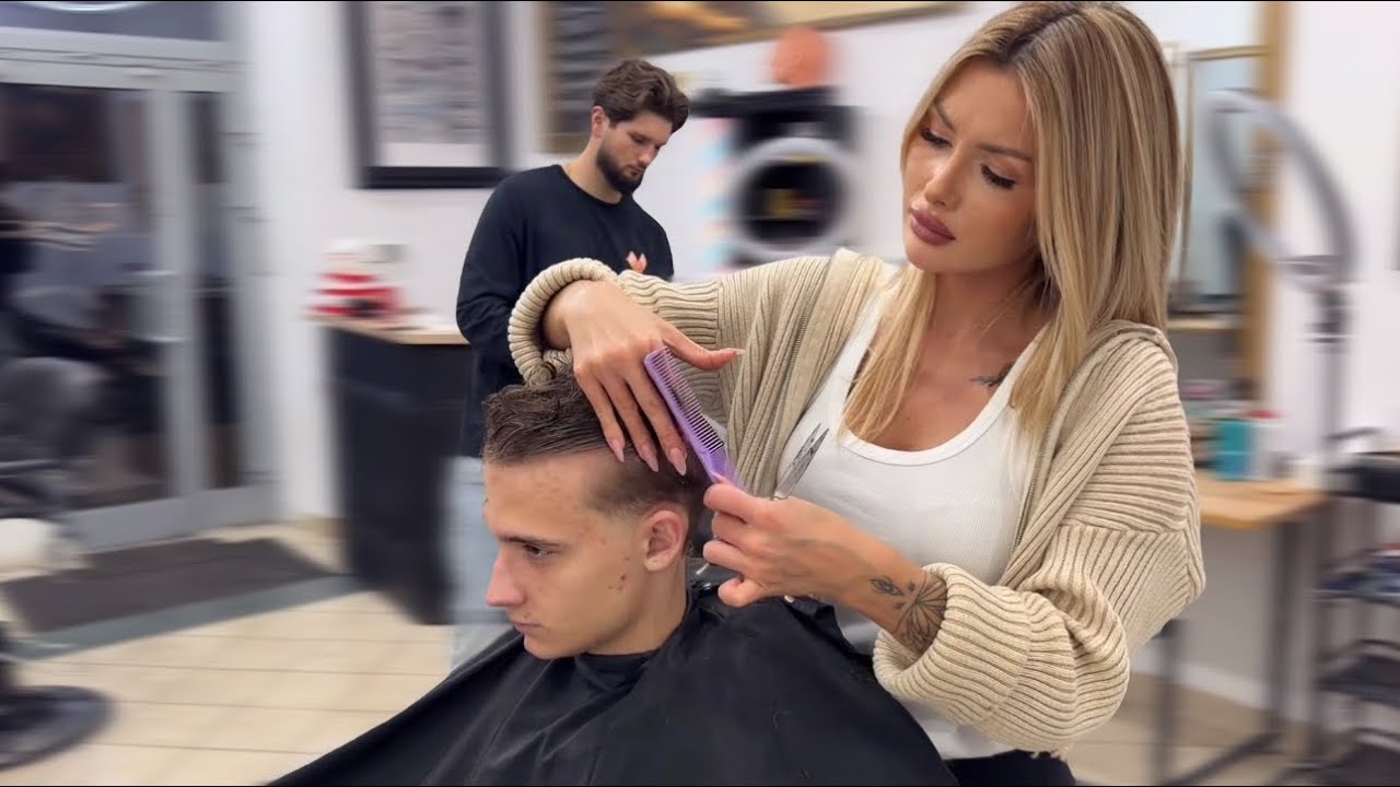 ASMR Haircut ✂️ Relaxing Barber Sounds | Victoria’s Precision Cut 