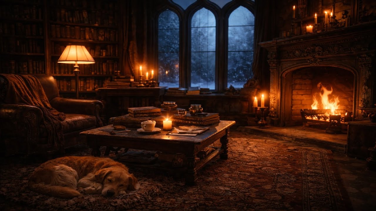 Cathedral Of Stillness | Dark Academia Live for Study, Sleep & Relaxation