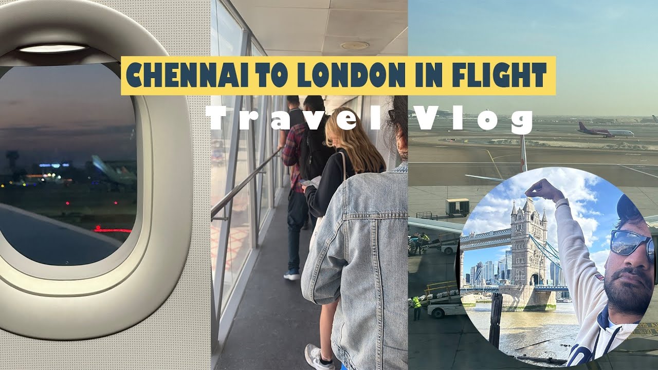Chennai to London |  Flight Travel Experience! Etihad | Tamil Vlog| 2023 Travel to UK ✈️