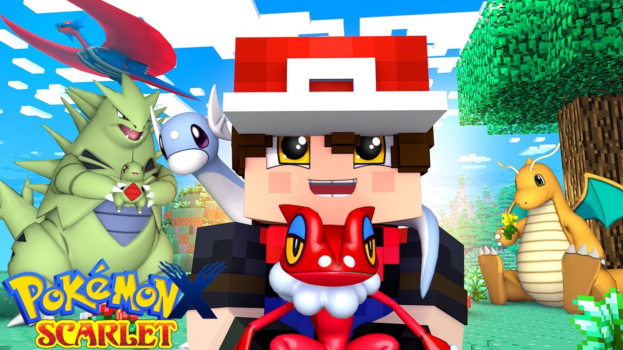 Minecraft : Pokemon X Scarlet 🟥: A ILHA DOS POKÉMON SEMI LENDÁRIOS ! EP 3