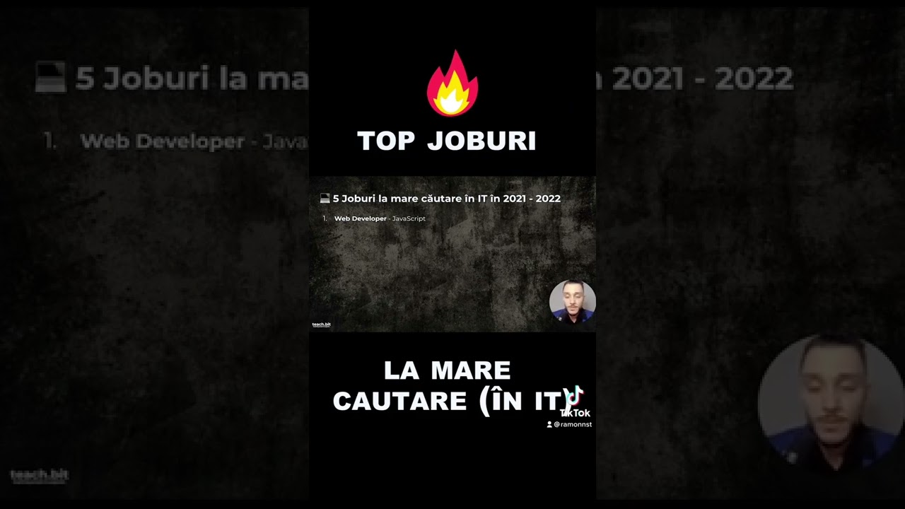 Cele Mai Cautate 5 Job-uri Din IT Si Tehnologie Ale Momentului | TeachBit.ro